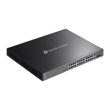 Switch semigestionable TP-Link Omada ES228GMP 28P 24xLAN Gb PoE+ 2xLAN Gb 2xSFP 384W total metal
