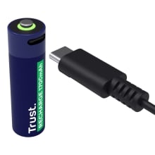 Pilas AA recargables Trust USB-C 1700 mAh pack 4 unidades 25631