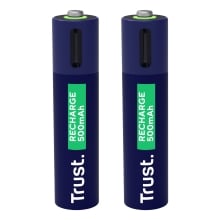 Pilas AAA recargables Trust USB-C 500 mAh pack 2 unidades 25585
