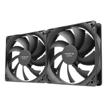 Ventilador interno Tacens Anima AF12X2 12x12 bajo ruido 14 dB, Fluxus Bearing Air-Guide pack 2