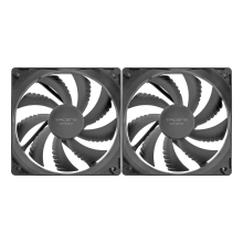 Ventilador interno Tacens Anima AF12X2 12x12 bajo ruido 14 dB, Fluxus Bearing Air-Guide pack 2