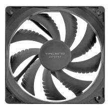 Ventilador interno Tacens Anima AF12X2 12x12 bajo ruido 14 dB, Fluxus Bearing Air-Guide pack 2