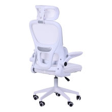 Silla ergonómica Mars Gaming MGCERGOPROWH malla transpirable soporte lumbar blanco