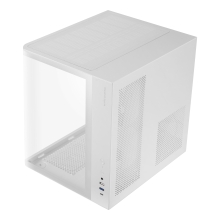 Caja ATX Mars Gaming MCCURV blanco cristal templado continuo