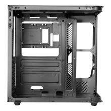 Caja ATX Mars Gaming MCCURV negro cristal templado continuo