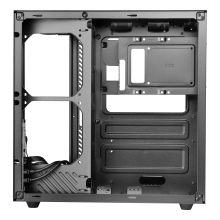 Caja ATX Mars Gaming MCCURV negro cristal templado continuo