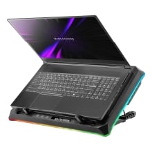 Base refrigeradora para portátiles 18" Mars Gaming Mnbcultra con soporte de móvil Rgb Hub Usb