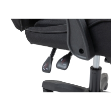 Silla gamer Mars Gaming MGCXFGRBL negra y rosa reclinable, reposabrazos ajustable, reposapiés, cojines