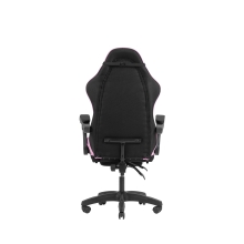 Silla gamer Mars Gaming MGCXFGRBL negra y rosa reclinable, reposabrazos ajustable, reposapiés, cojines