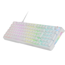 Teclado Mars Gaming mkprowyes Silent switch rgb blanco