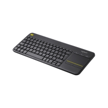Teclado inalámbrico Logitech K400 Plus touchpad negro -Ingles-