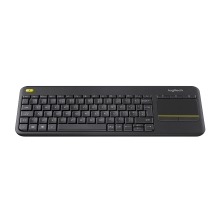 Teclado inalámbrico Logitech K400 Plus touchpad negro -Ingles-