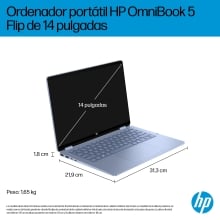 HP OmniBook 5 Flip 14-fp0022ns Core 7 150U 14" táctil 2K 16GB 1TB W11 azul