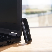 Lector de tarjetas Tooq USB-A 3.0 SD/TF negro