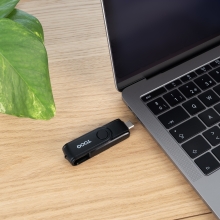 Lector de tarjetas Tooq USB tipo C 2.0 + USB-A 3.0 SD/TF negro