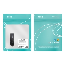 Lector de tarjetas Tooq USB tipo C 2.0 + USB-A 3.0 SD/TF negro