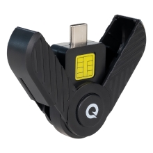 Lector de tarjetas Tooq DNIe USB tipo C 2.0 negro