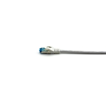 LATIGUILLO APANTALLADO S/FTP CAT6A  CONECTOR ANGULO RECTO LIBRE HALOGENOS 5M COLOR BLANCO