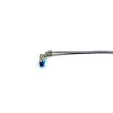 LATIGUILLO APANTALLADO S/FTP CAT6A  CONECTOR ANGULO RECTO LIBRE HALOGENOS 5M COLOR BLANCO