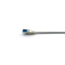 LATIGUILLO APANTALLADO S/FTP CAT6A  CONECTOR ANGULO RECTO LIBRE HALOGENOS 5M COLOR BLANCO