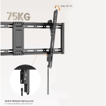 SOPORTE DE PARED FIJO INCLINABLE EQUIP 650361 PARA PANTALLAS 43" - 95" VESA MAX. 800x400 75Kg