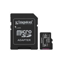Tarjeta memoria micro sdxc 64gb kingston canvas select plus +  adaptador sd