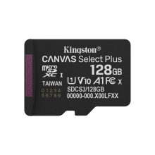 MEMORIA SD MICRO 128GB KINGSTON CLASE 10 +  ADAPTADOR CANVAS Select PLUS 100MB/S SDCS3/128GB