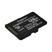 MEMORIA SD MICRO 128GB KINGSTON CLASE 10 +  ADAPTADOR CANVAS Select PLUS 100MB/S SDCS3/128GB