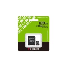 MEMORIA SD MICRO 128GB KINGSTON CLASE 10 +  ADAPTADOR CANVAS Select PLUS 100MB/S SDCS3/128GB