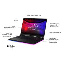 ASUS ROG Strix SCAR 18 G835LX-SA046W 45,7 cm (18") DDR5-SDRAM NVIDIA GeForce RTX 5090 Wi-Fi 7 (802.11be)