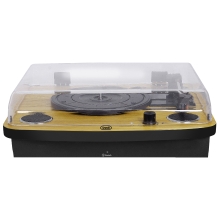 Trevi TT 1022 BT Tocadiscos de tracción directa Negro, Madera