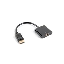 Adaptador Lanberg Displayport macho a HDMI hembra 10cm