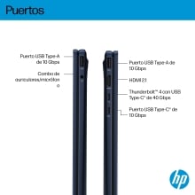 HP OmniBook X Flip NGAI 14-fm0009ns Intel Core Ultra 7 258V Híbrido (2-en-1) 35,6 cm (14") Pantalla táctil 3K 32 GB LPDDR5x-SDRAM 1 TB SSD Wi-Fi 7 (802.11be) Windows 11 Home Azul