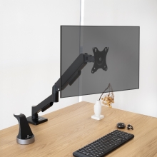 TooQ DB1733TNR-B soporte para monitor 81,3 cm (32") Escritorio Negro