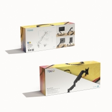 TooQ DB1733TNR-B soporte para monitor 81,3 cm (32") Escritorio Negro