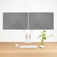 TooQ DB1434TNR-W soporte para monitor 86,4 cm (34") Escritorio Blanco