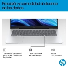 Portatil hp omnibook 7 ai 14 - fr0016ns 14 pulgadas ultra 7 225h -  32gb -  ssd 1tb -  w11 -  aluminio plateado