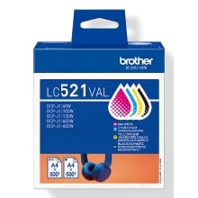 Multipack brother lc521val negro - cian - magenta - amarillo