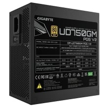 GIGABYTE UD750GM PG5 V2 unidad de fuente de alimentación 750 W 20+4 pin ATX Negro