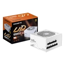 GIGABYTE UD1000GM PG5 V2 ICE unidad de fuente de alimentación 1000 W 20+4 pin ATX Blanco