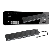 DOCKING USB-C CONCEPTRONIC DONN32B A 2xHDMI 1xDP 2xUSB-C PD 100W 3xUSB-A 5GB 1xSD 1xMicroSD 1xRJ45