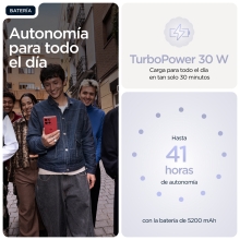 Motorola moto g86 5G 16,9 cm (6.67") SIM doble Android 15 USB Tipo C 8 GB 256 GB 5200 mAh Lila