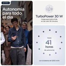Motorola moto g86 5G 16,9 cm (6.67") SIM doble Android 15 USB Tipo C 8 GB 256 GB 5200 mAh Azul oscuro