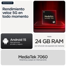 Motorola moto g56 5G 17,1 cm (6.72") Ranura híbrida Dual SIM Android 15 USB Tipo C 8 GB 256 GB 5200 mAh Negro