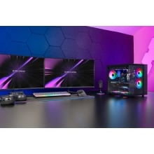 CAJA ATX CUBE MARS GAMING MCVONE NEGRA CRISTAL CONTINUO GPU 334mm 1x3.5 2x2.5