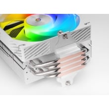 VENTILADOR CON DISIPADOR DE CPU MARS GAMING MCPUX4ARGB BLANCO ARGB PWM SI 120mm TDP 220W