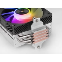 VENTILADOR CON DISIPADOR DE CPU MARS GAMING MCPUX4ARGB NEGRO ARGB PWM SI 120mm TDP 220W