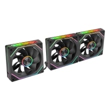 KIT 3xVENTILADOR INTERNO ARG MARS GAMING MF-LINKFINITY KIT BLACK MODULARES PWM 120mm ASPAS INVERTIDA