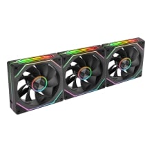 KIT 3xVENTILADOR INTERNO ARG MARS GAMING MF-LINKFINITY KIT BLACK MODULARES PWM 120mm ASPAS INVERTIDA