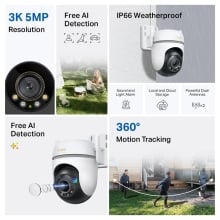 TP-Link Tapo TC43(EU) V2 Esférico Cámara de seguridad IP Interior y exterior 2880 x 1620 Pixeles Techo/Pared/Poste